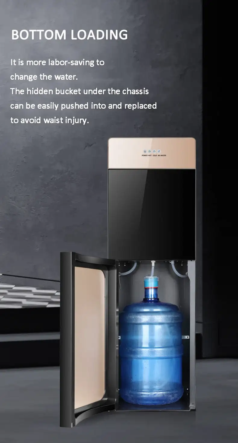 3 Taps Bottom Load Water Dispenser faucets